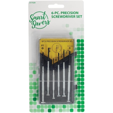 Smart Savers Precision Screwdriver Set 6-Piece AA092-C